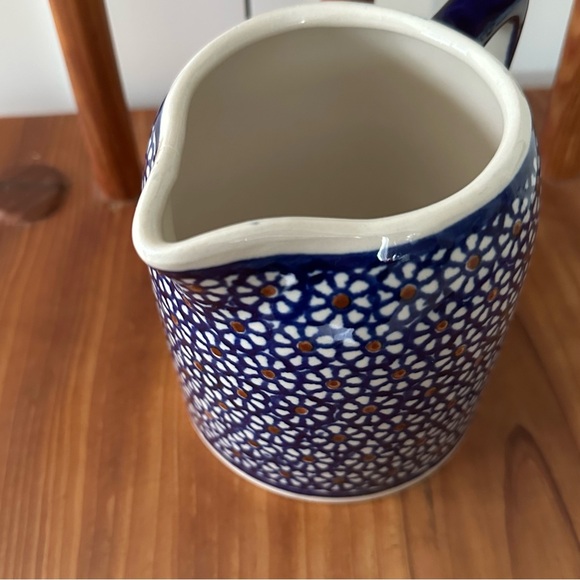 Boleslawiec Polish Pottery Pitcher Vintage Retro - Picture 2 of 10